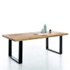 200x100 Esszimmertisch mit U-Gestell Schwarz - Arello