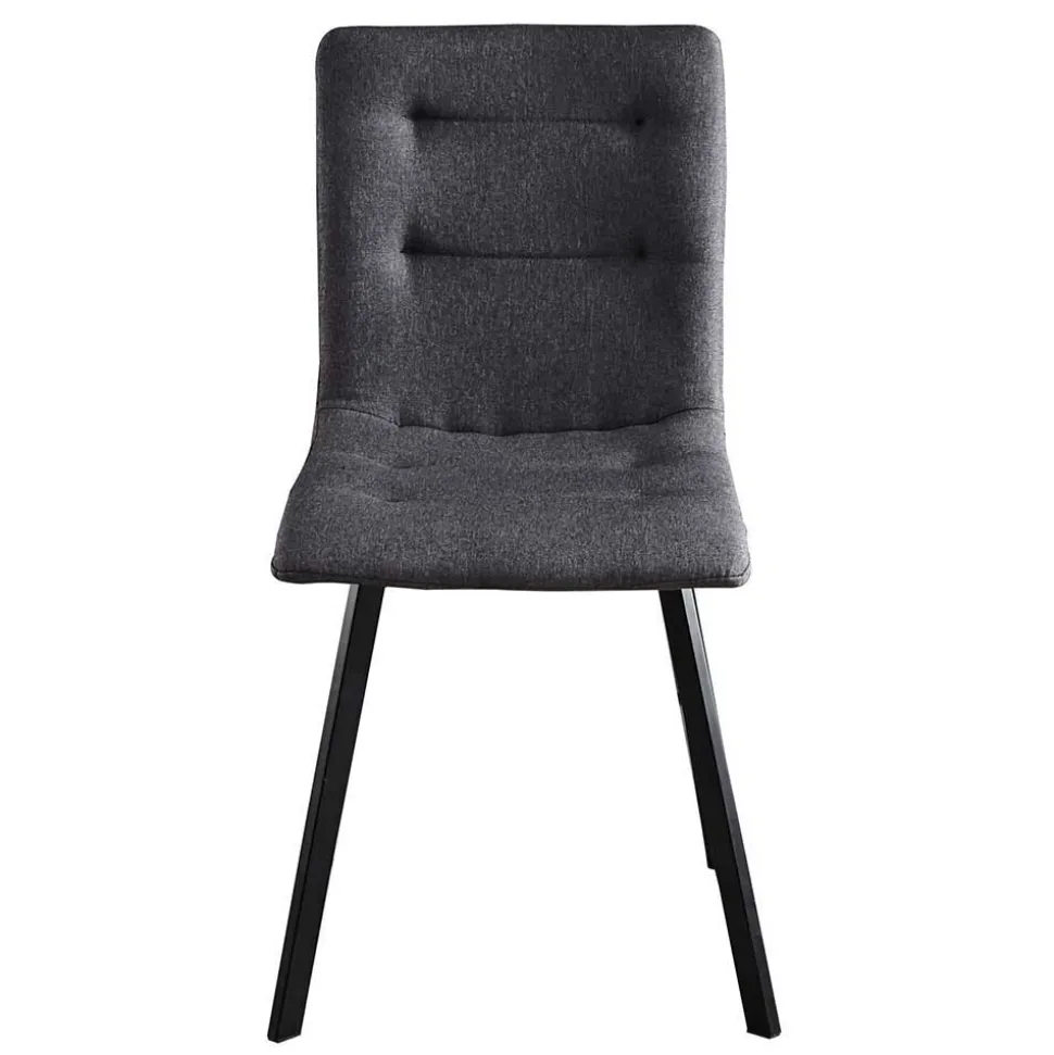 160x90 Tisch mit X-Füßen & Stühle - Zandras (fünfteilig)