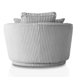 XL Drehsessel mit Hocker Set - Iliana (zweiteilig)