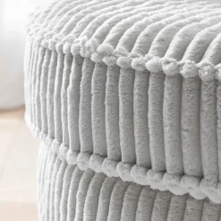 XL Drehsessel mit Hocker Set - Iliana (zweiteilig)