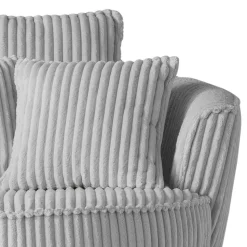 XL Drehsessel mit Hocker Set - Iliana (zweiteilig)