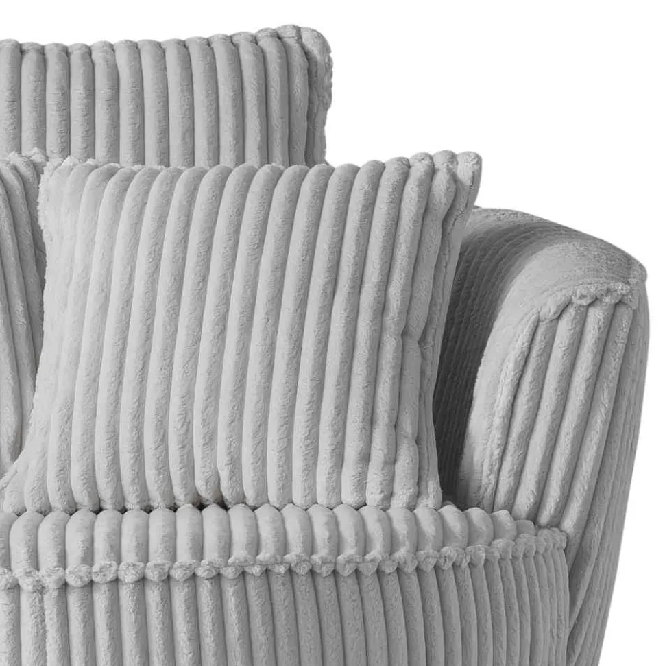 XL Drehsessel mit Hocker Set - Iliana (zweiteilig)