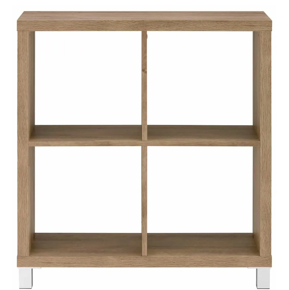 76x83x29 4 Fächer Regal in Eiche Dekor - Suad