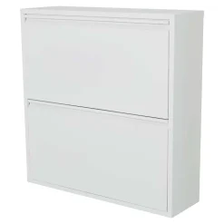 75x78x23 2 Klappen Schuhschrank für die Wandmontage - Kermita