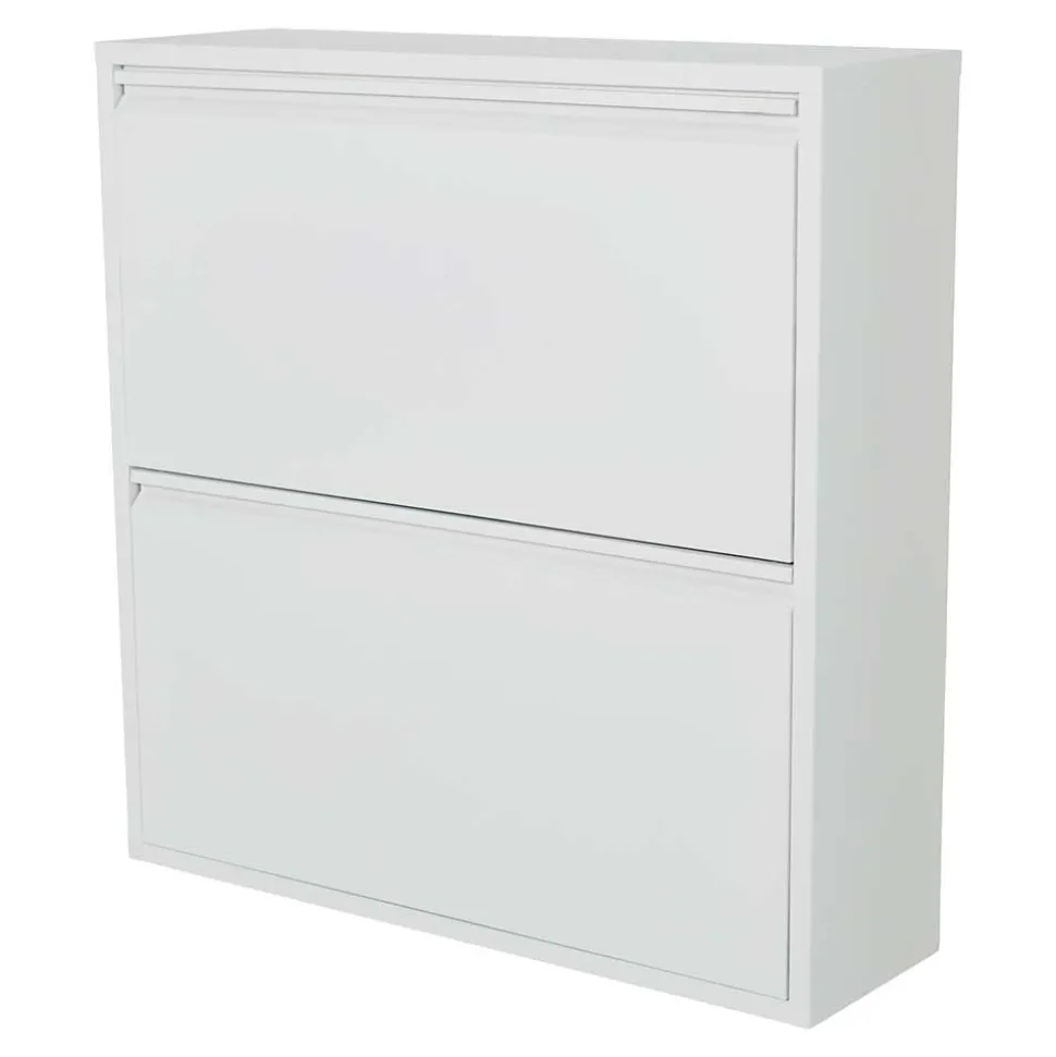 75x78x23 2 Klappen Schuhschrank für die Wandmontage - Kermita