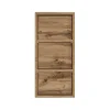 30x64x18 Badezimmer Hängeregal mit drei Fächern - Lemnas
