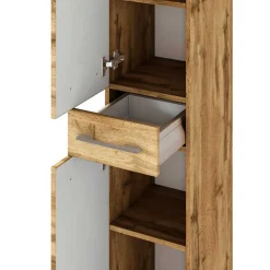 30x180x35 Badezimmer Hochschrank 2-türig - Lemnas