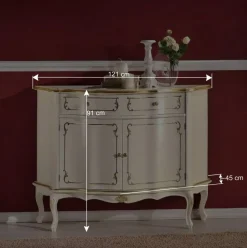 121x91x45 Barock Design Kommode zweifarbig - Datalera