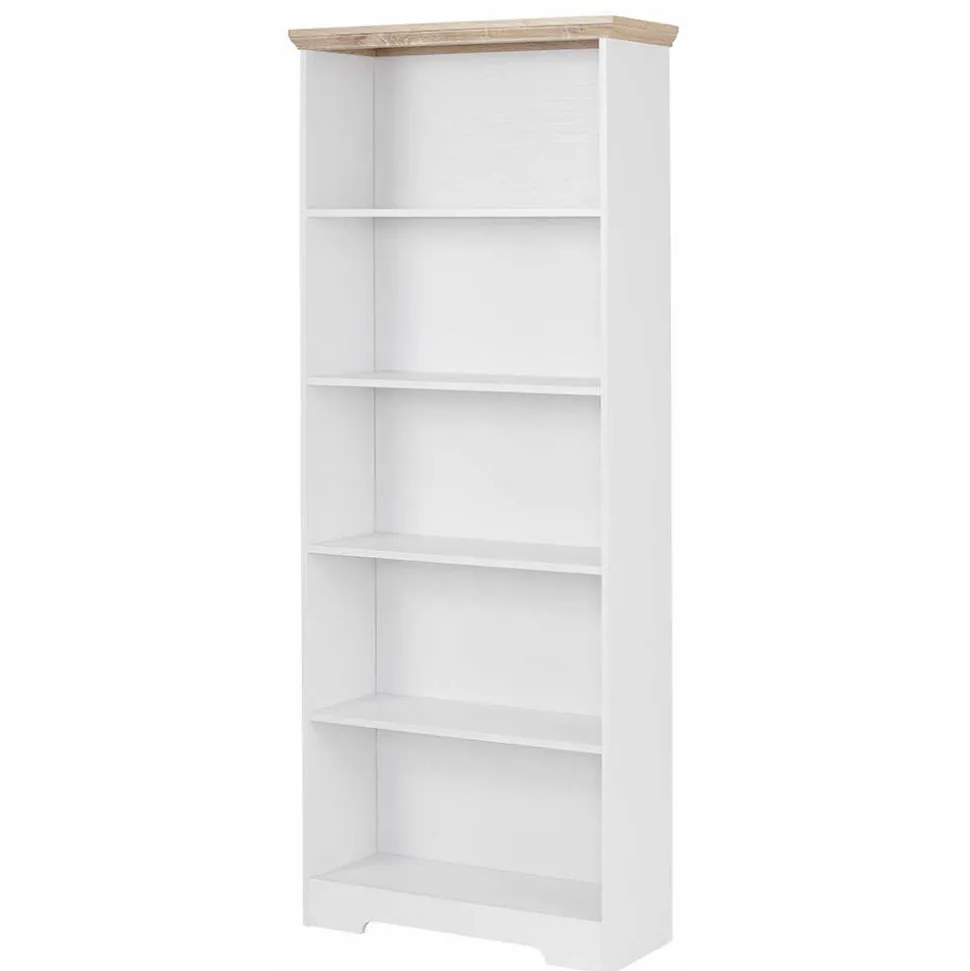 75x180x30 Bücher Regal mit fünf Fächern - Akedra