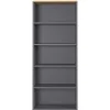 80x197x40 Büro Ordnerregal mit fünf Fächern - Ovgunia