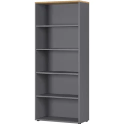 80x197x40 Büro Ordnerregal mit fünf Fächern - Ovgunia