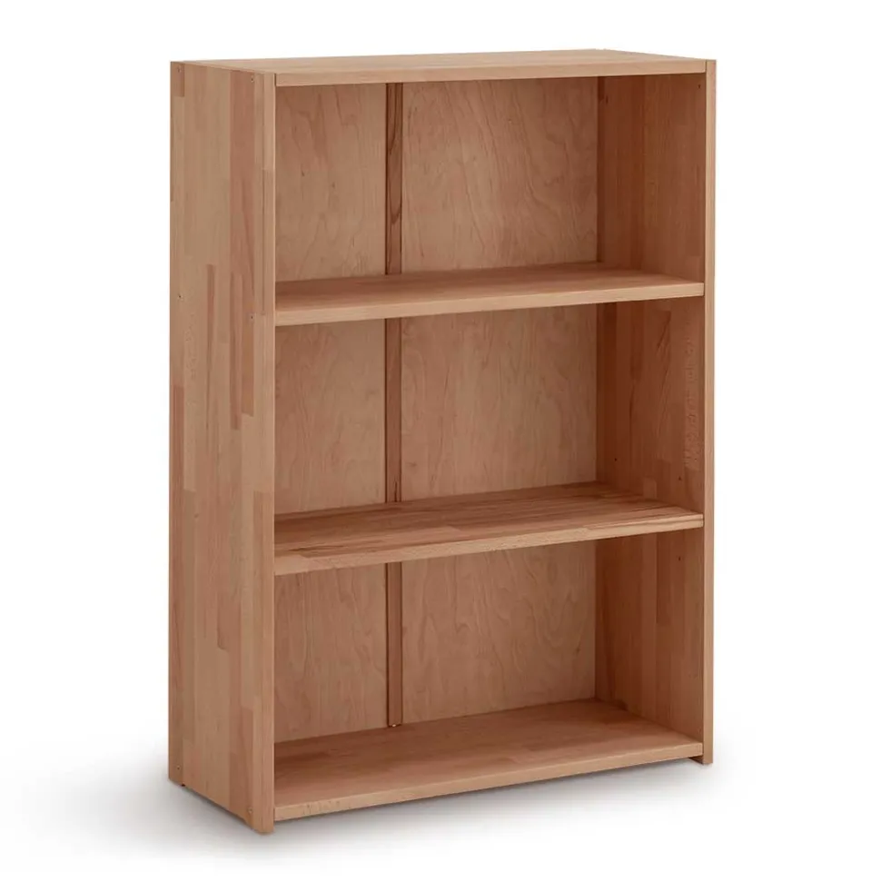 80x112x33 Büroregal aus Buche Massivholz - Bash
