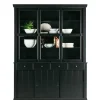 166x215x48 Buffetschrank in Schwarz Kiefer - Nariosca