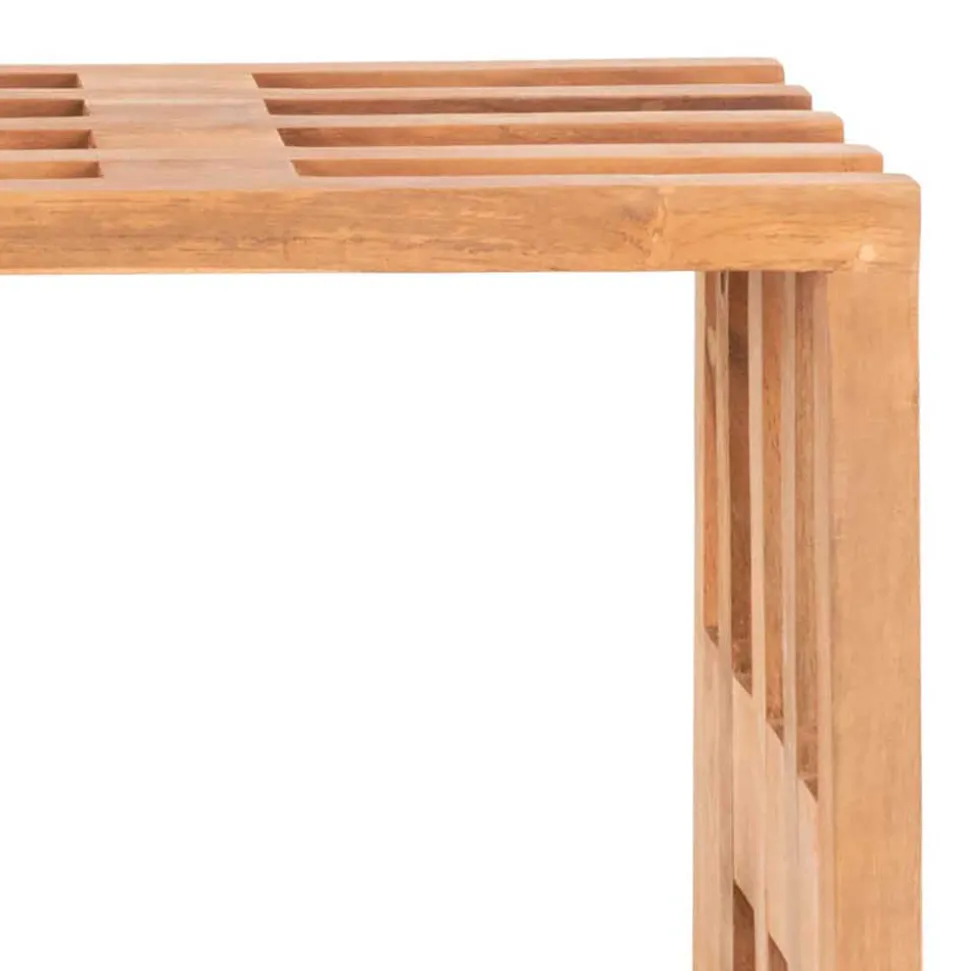 90x49x30 cm Design Sitzbank aus Teak Massivholz - Lakosion