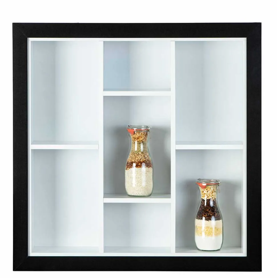 67x67x14 cm Hängeregal mit sieben Fächern - Vakasa