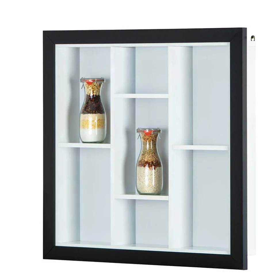 67x67x14 cm Hängeregal mit sieben Fächern - Vakasa
