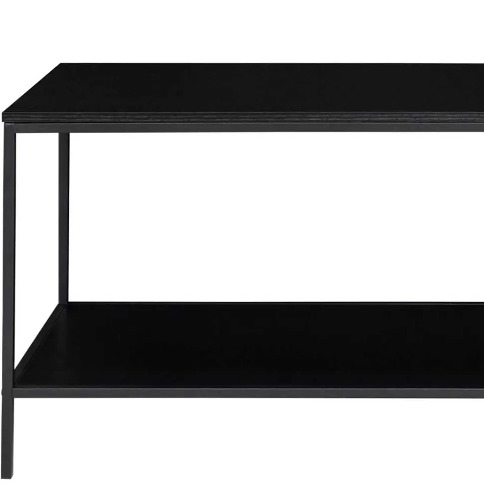 100x45x36 cm Regal TV Tisch in Schwarz - Mapsy