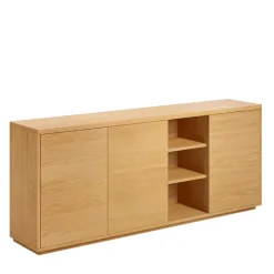 180x75x36 cm Sideboard mit drei Türen & Fächern - Elastian