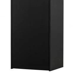44x188x35 cm 1-türiger Schrank in Schwarz lackiert - Riley