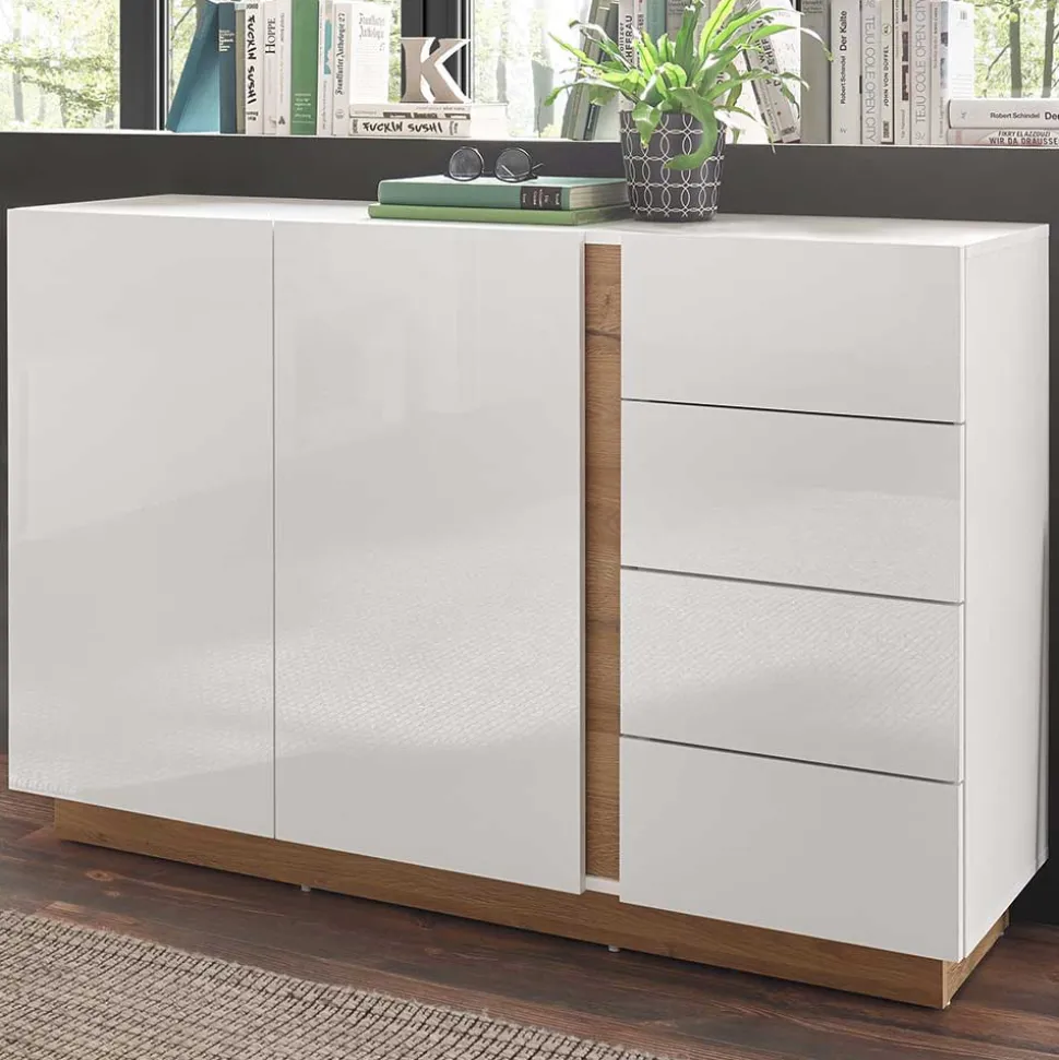 138x91x40 cm Wohnzimmer Kommode zweifarbig - Myrda