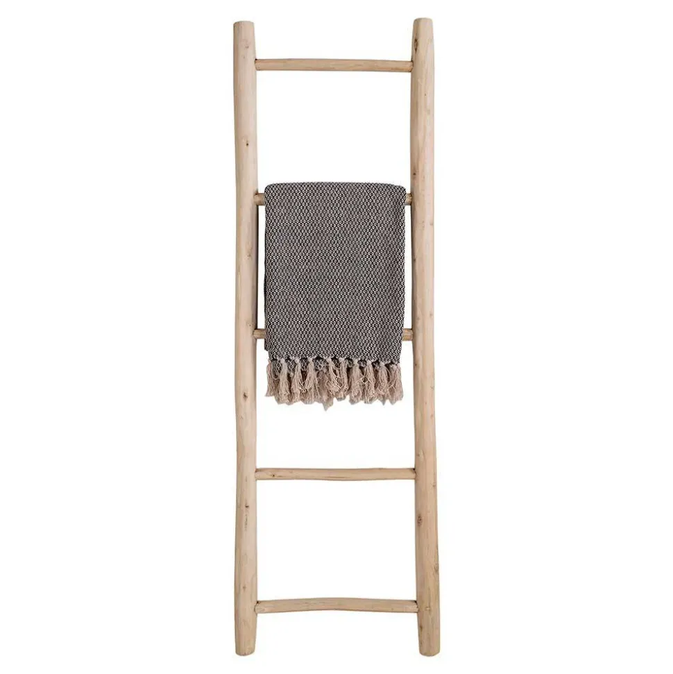50x150x5 Deko Leiter aus Teak Massivholz - Pressin