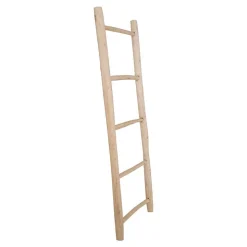 50x150x5 Deko Leiter aus Teak Massivholz - Pressin
