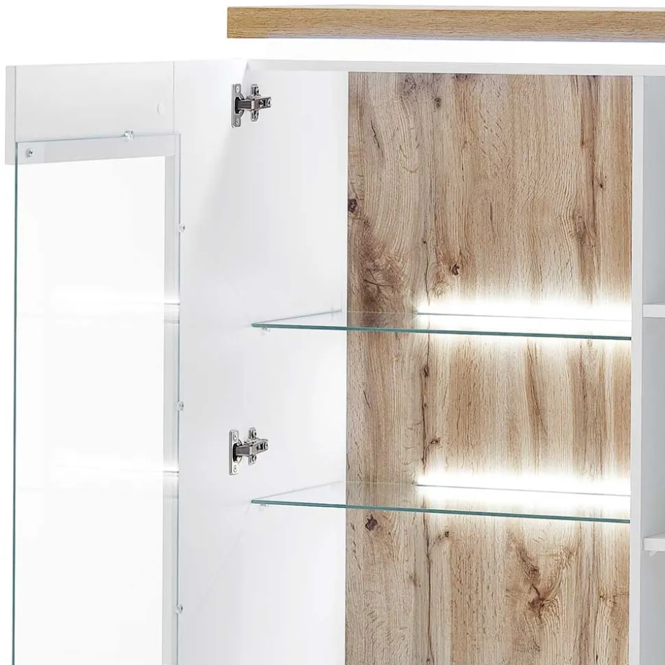 98x143x38 Design Highboard mit Beleuchtung LED - Caldri