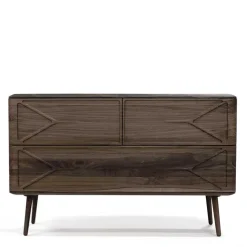 120x78x40 Design Kommode aus Nussbaum - Rivossa