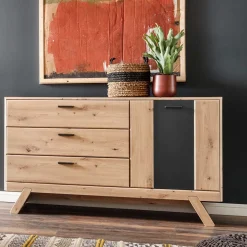 144x84x44 Designer Sideboard zweifarbig - Larinca