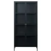 90x190x40 Doppeltür Vitrine aus Metall - Butoaie