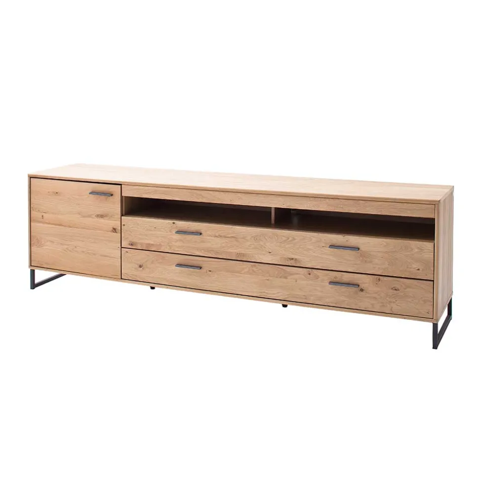 224x67x50 Fernsehboard aus Eiche Massivholz - Assela