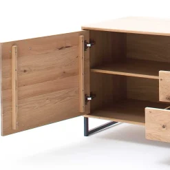 224x67x50 Fernsehboard aus Eiche Massivholz - Assela