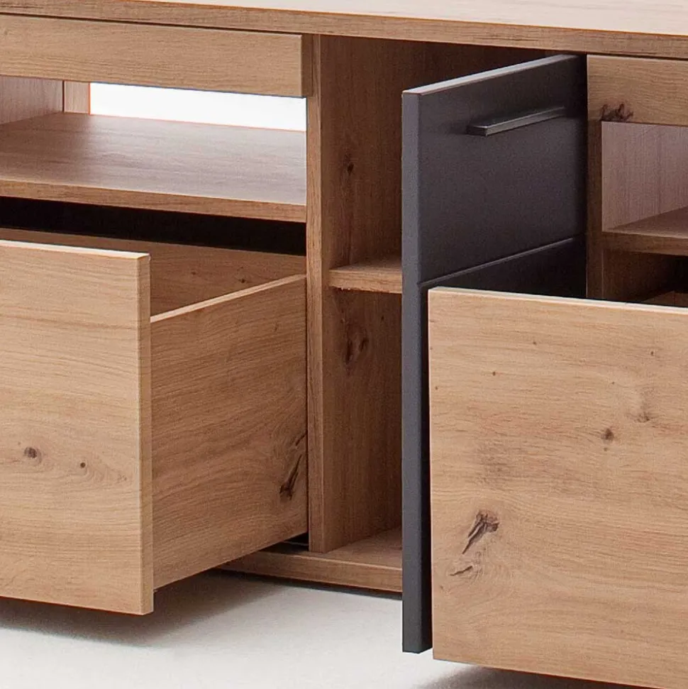 150x55x50 Fernseher Schrank zweifarbig - Vecenda