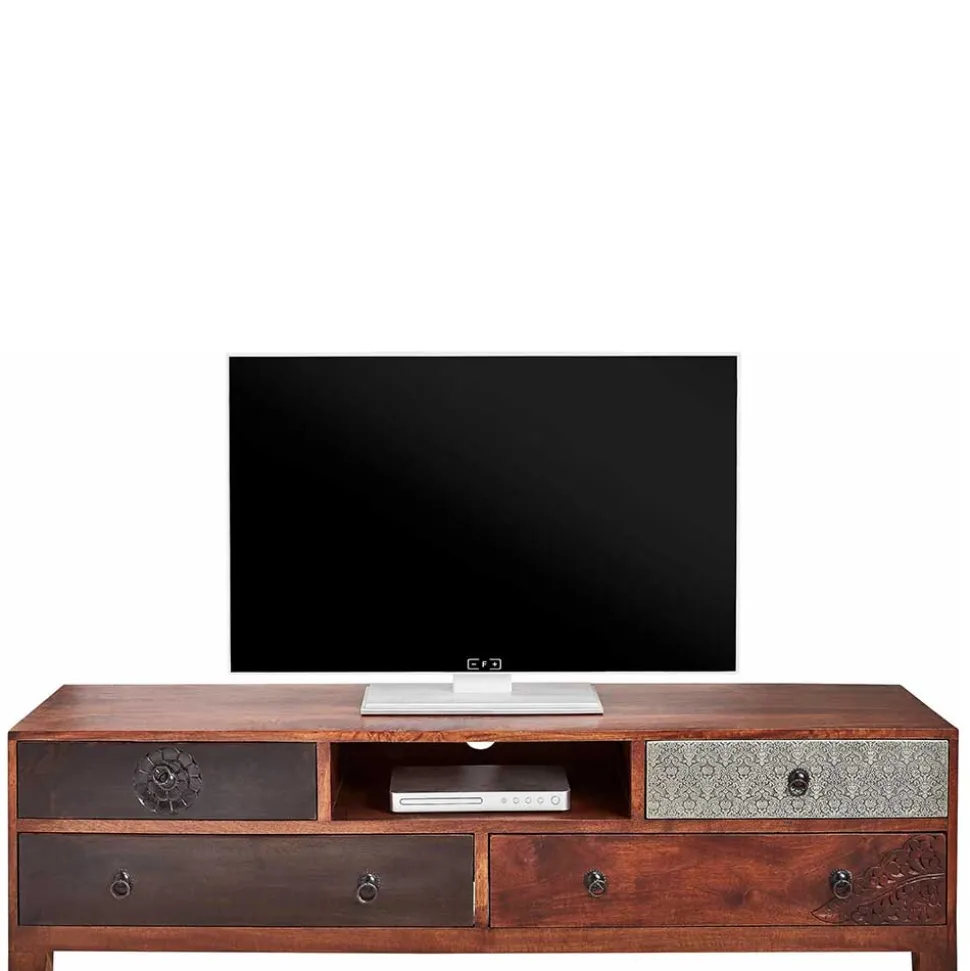 150x40x40 Fernsehkommode aus Akazie mehrfarbig - Welina