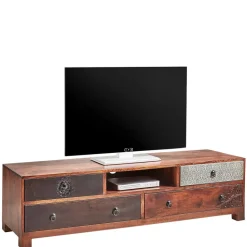 150x40x40 Fernsehkommode aus Akazie mehrfarbig - Welina