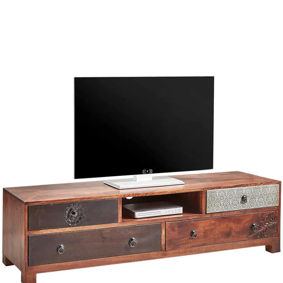 150x40x40 Fernsehkommode aus Akazie mehrfarbig - Welina