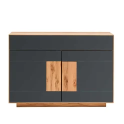 120x87x40 Flur Kommode in Anthrazit Glas - Mandrey