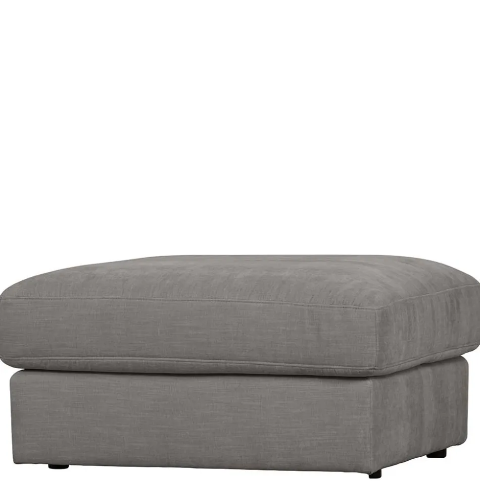 98x44x90 Gepolsterter Hocker in Grau - Luosa