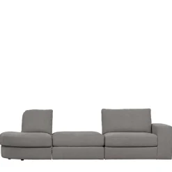 98x44x90 Gepolsterter Hocker in Grau - Luosa