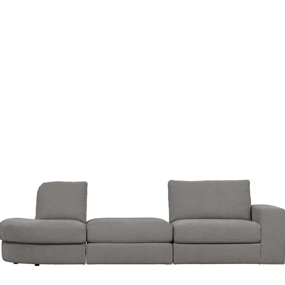 98x44x90 Gepolsterter Hocker in Grau - Luosa