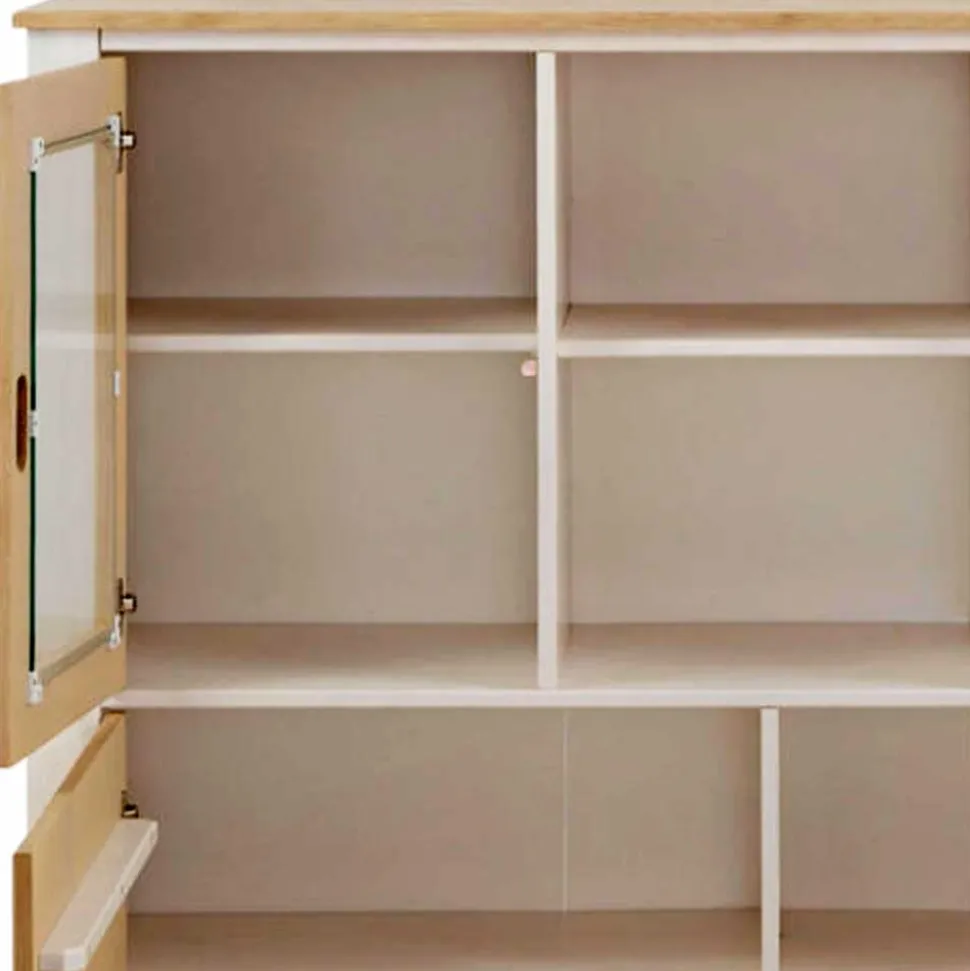 125x120x35 Highboard Scandi Style zweifarbig - Airina