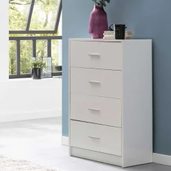 60x90x30 Hochkommode mit vier Schubladen - Hank