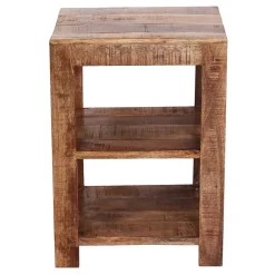 44x60x44 Holz Regal mit zwei Fächern - Olmedo