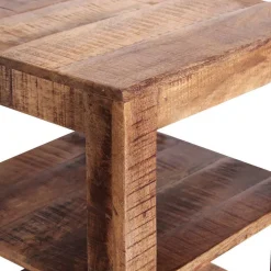 44x60x44 Holz Regal mit zwei Fächern - Olmedo