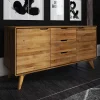 134x63x40 Holz Sideboard aus Wildeiche - Eavy