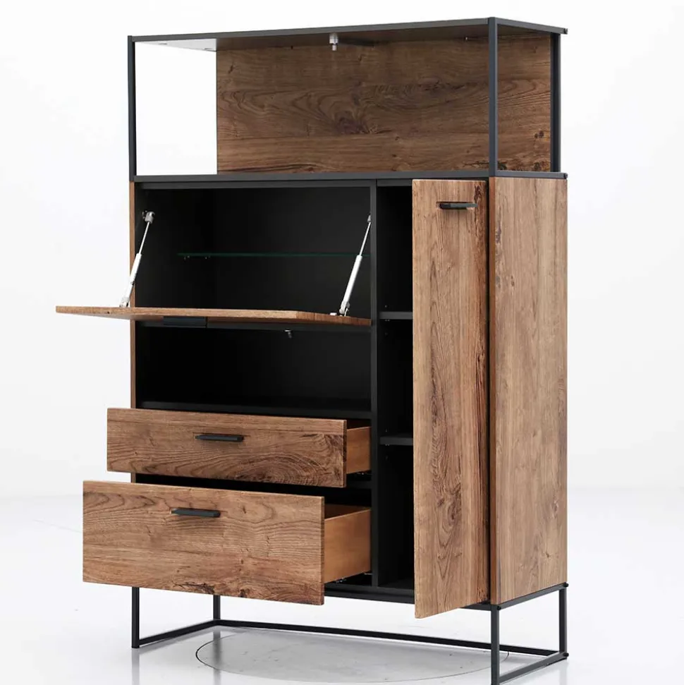 99x151x38 Industrial Highboard fürs Wohnzimmer - Xindus