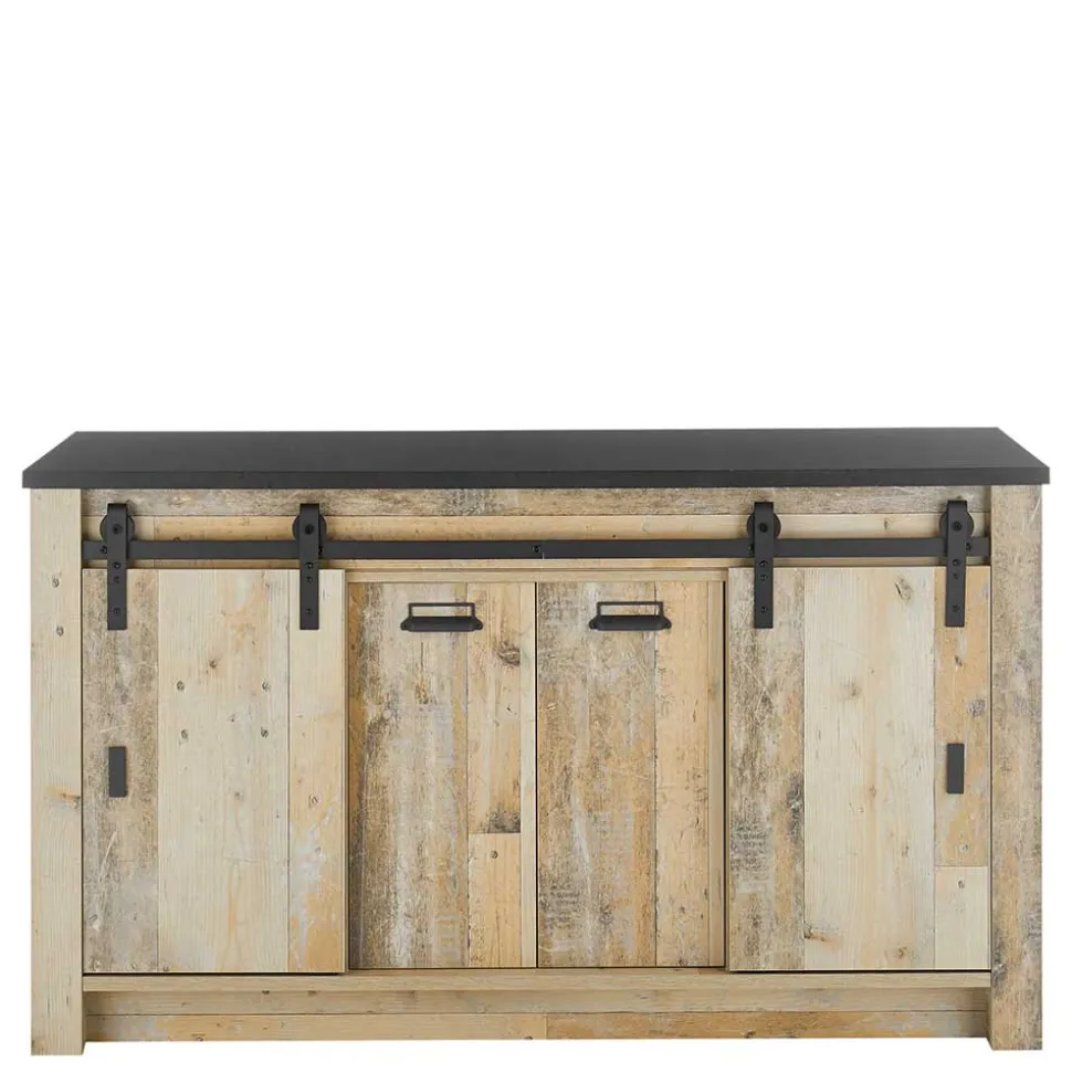 161x93x64 Küche Anrichte in Holz verwittert - Garisa