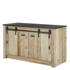 161x93x64 Küche Anrichte in Holz verwittert - Garisa