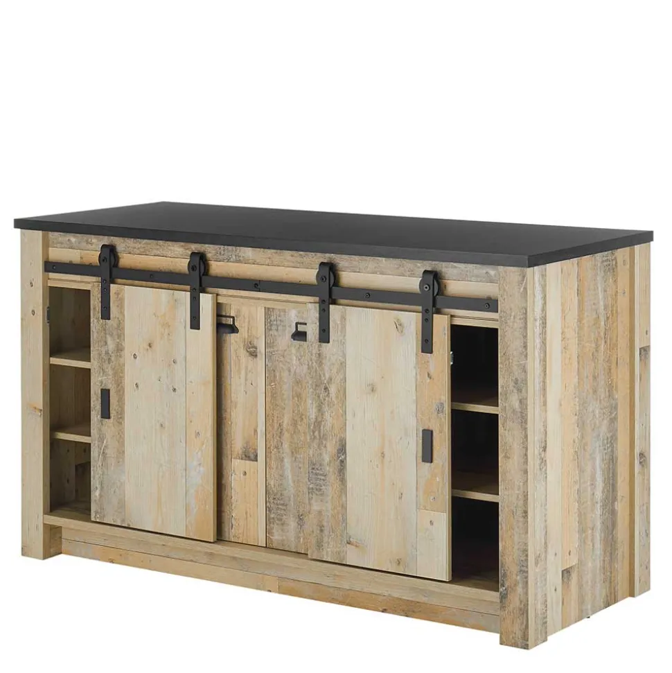 161x93x64 Küche Anrichte in Holz verwittert - Garisa