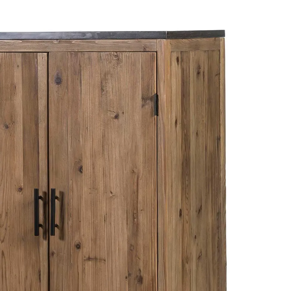 81x120x59 Küchenschrank mit Steinplatte - Macsena